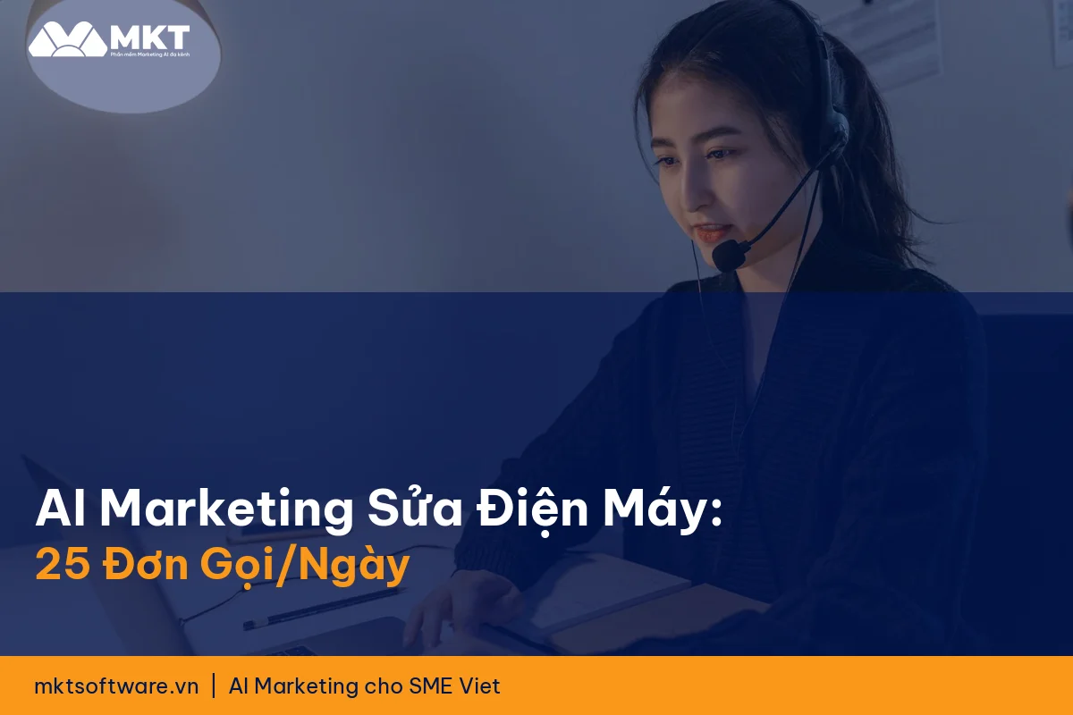 AI Marketing Cho Dịch Vụ Sửa Chữa Điện Máy Gia Dụng: 25 Đơn Gọi Mỗi Ngày